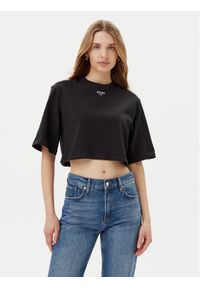 JOOP! Jeans T-Shirt Taky 30046280 Czarny Relaxed Fit. Kolor: czarny. Materiał: bawełna