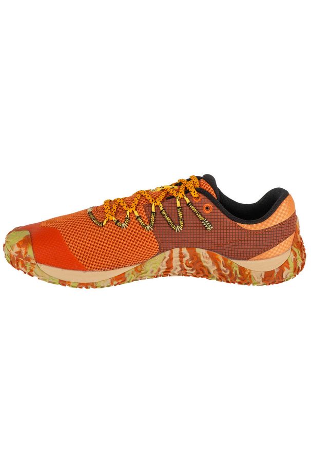 Buty do biegania męskie Merrell Trail Glove 7. Kolor: pomarańczowy. Materiał: guma, syntetyk, tkanina, materiał