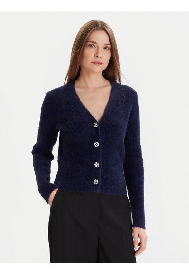 Morgan Kardigan 252-MCLEMI Granatowy Regular Fit. Kolor: niebieski. Materiał: syntetyk