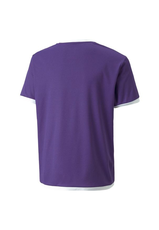Koszulka do piłki nożnej dla dzieci Puma JR Teamliga Jersey. Kolor: fioletowy. Materiał: jersey