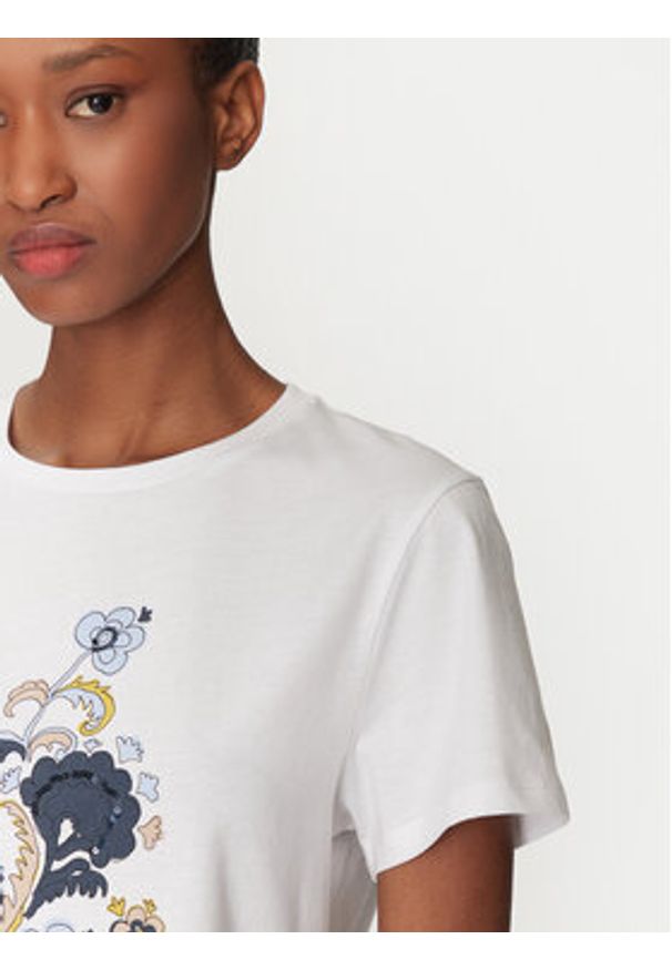 Marella T-Shirt Ovest 2515971071 Biały Regular Fit. Kolor: biały. Materiał: bawełna