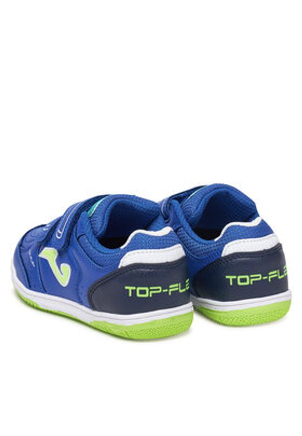 Joma Buty do piłki nożnej Top Flex Jr 2504 TPJS2504INV Niebieski. Kolor: niebieski. Materiał: skóra