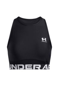 Top treningowy damski Under Armour Heat Gear Rib Tank. Kolor: czarny #1