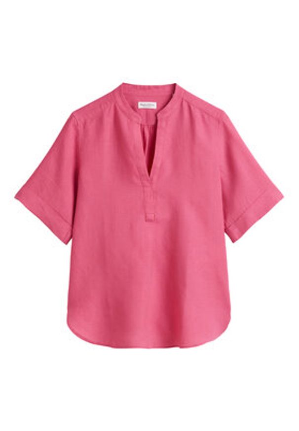 Marc O'Polo Koszula 516 1135 41069 Różowy Regular Fit. Typ kołnierza: polo. Kolor: różowy. Materiał: len