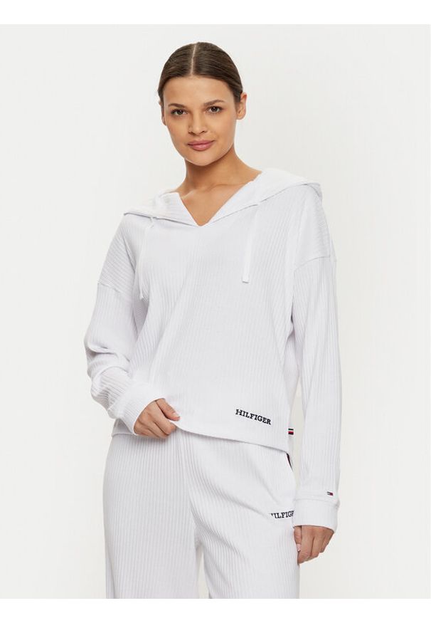 TOMMY HILFIGER - Tommy Hilfiger Bluza UW0UW05584 Biały Relaxed Fit. Kolor: biały. Materiał: bawełna, syntetyk