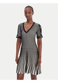 Liu Jo Sport Sukienka dzianinowa TA6062 MS55N Czarny Regular Fit. Kolor: czarny. Materiał: wiskoza. Typ sukienki: sportowe. Styl: sportowy #1