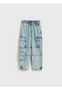 Reserved - Jeansy jogger - niebieski. Kolor: niebieski #1