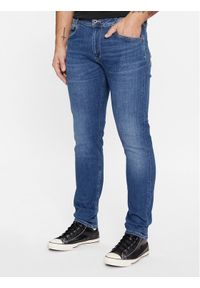 Pepe Jeans Jeansy Tapered PM207391HT52 Granatowy Tapered Leg. Kolor: niebieski