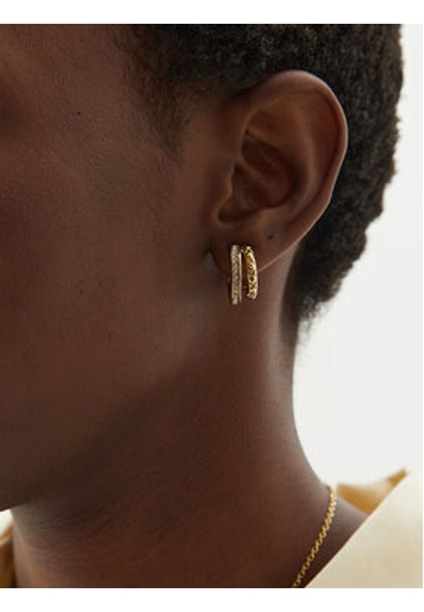 Guess Kolczyki JUBE04 587JW Złoty. Materiał: złote, metalowe. Kolor: złoty