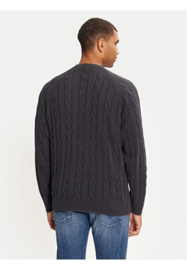 Pepe Jeans Sweter Camdem PM702455 Granatowy Regular Fit. Kolor: niebieski. Materiał: bawełna
