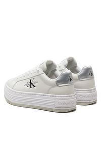 Calvin Klein Jeans Sneakersy Bold Platf Low Lace Lth Ml Mtl YW0YW01516 Biały. Kolor: biały. Materiał: skóra