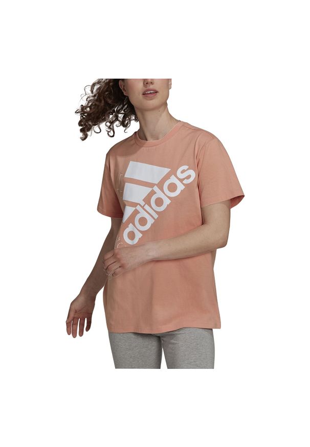 Adidas - Koszulka damska bawełniana adidas Logo H42005. Materiał: bawełna