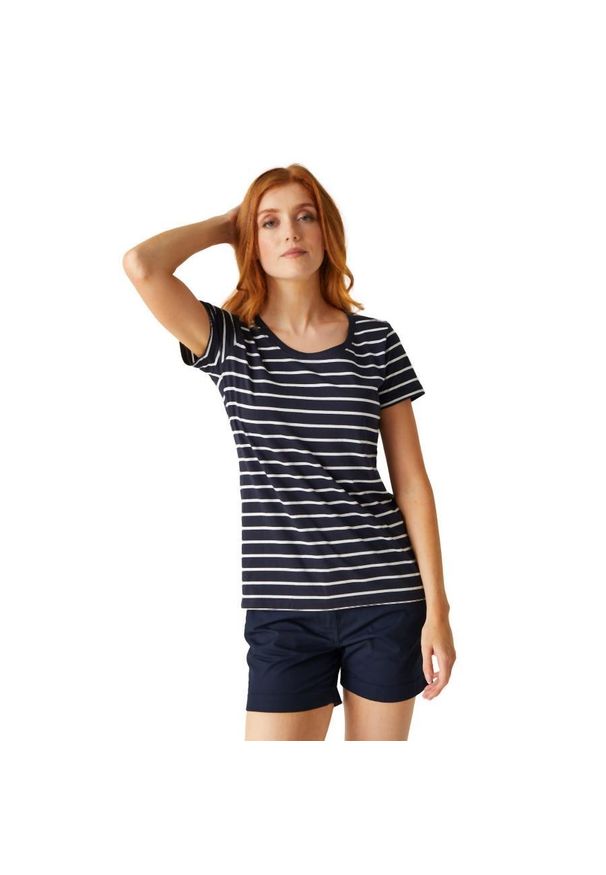 Regatta - Filandra VIII damska koszulka. Kolor: czarny, biały, wielokolorowy. Sport: turystyka piesza