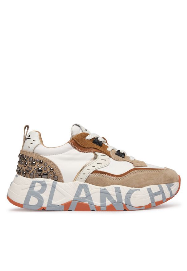 Voile Blanche Sneakersy 2017475-31 Beżowy. Kolor: beżowy. Materiał: skóra, zamsz