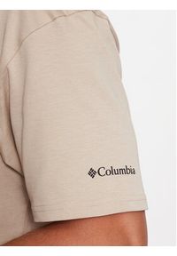 columbia - Columbia T-Shirt CSC Basic Logo™ Short Sleeve Brązowy Regular Fit. Kolor: brązowy. Materiał: bawełna, syntetyk #5