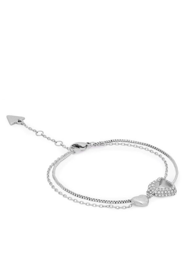 Guess Bransoletka JUBB05 027JW Srebrny. Materiał: ze stali nierdzewnej, ze stali. Kolor: srebrny