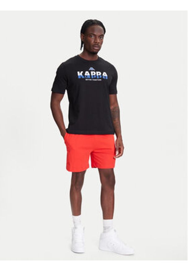 Kappa Szorty sportowe Logo Korpo Cabas 303HZE0 Czerwony Regular Fit. Kolor: czerwony. Materiał: bawełna. Styl: sportowy