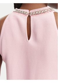 Morgan Sukienka codzienna 261-RMDIANE Różowy Regular Fit. Okazja: na co dzień. Kolor: różowy. Materiał: syntetyk. Typ sukienki: proste. Styl: casual #2