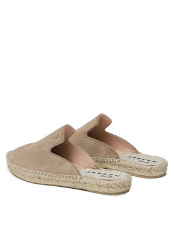 Manebi Espadryle Mules W 1.9 M0 Brązowy. Kolor: brązowy. Materiał: skóra, zamsz