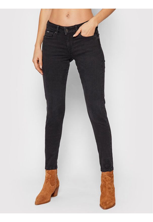 Pepe Jeans Jeansy Soho PL204174 Czarny Skinny Fit. Kolor: czarny