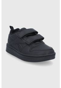 Reebok Classic Buty dziecięce FV2393 kolor czarny. Nosek buta: okrągły. Zapięcie: rzepy. Kolor: czarny. Model: Reebok Classic #5