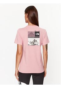 The North Face T-Shirt Foundation Graphic NF0A86XQ Różowy Regular Fit. Kolor: różowy. Materiał: bawełna, syntetyk #7