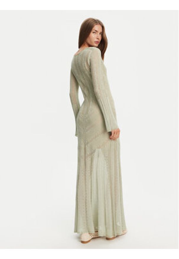 TwinSet - TWINSET Sukienka dzianinowa 251TT3180 Beżowy Slim Fit. Kolor: beżowy. Materiał: syntetyk