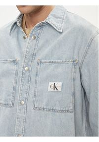 Calvin Klein Jeans Koszula jeansowa Linear J30J324894 Błękitny Regular Fit. Kolor: niebieski. Materiał: bawełna #5