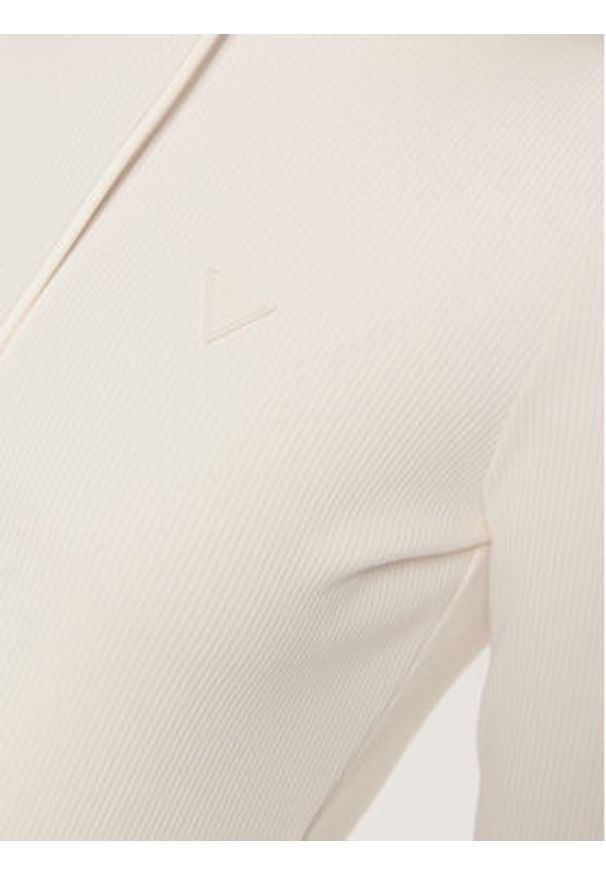 Guess Bluza V5RQ06 KCLH0 Écru Regular Fit. Materiał: syntetyk