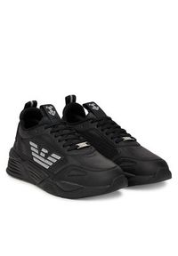 EA7 Emporio Armani Sneakersy X8X221 XK437 M826 Czarny. Kolor: czarny. Materiał: skóra
