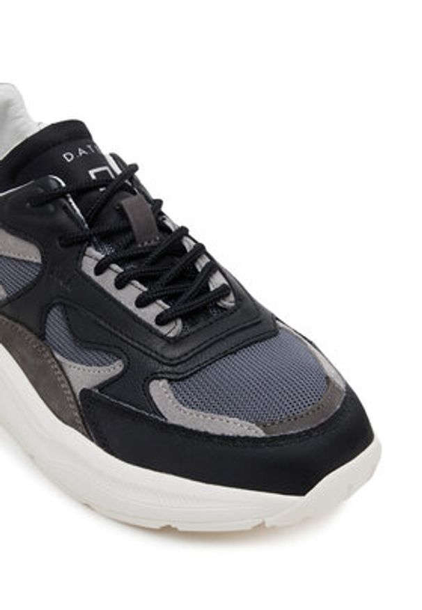 D.A.T.E. Sneakersy Fuga W421-FG-PU Czarny. Kolor: czarny. Materiał: skóra