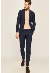 Tommy Hilfiger Tailored - Spodnie. Okazja: na co dzień. Kolor: niebieski. Materiał: wełna, bawełna, materiał, wiskoza, tkanina, poliester. Wzór: gładki. Styl: casual #3