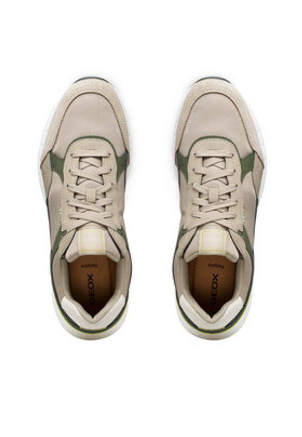 Geox Sneakersy U Branthon U65LCB 0EK11 CB35Z Beżowy. Kolor: beżowy. Materiał: materiał