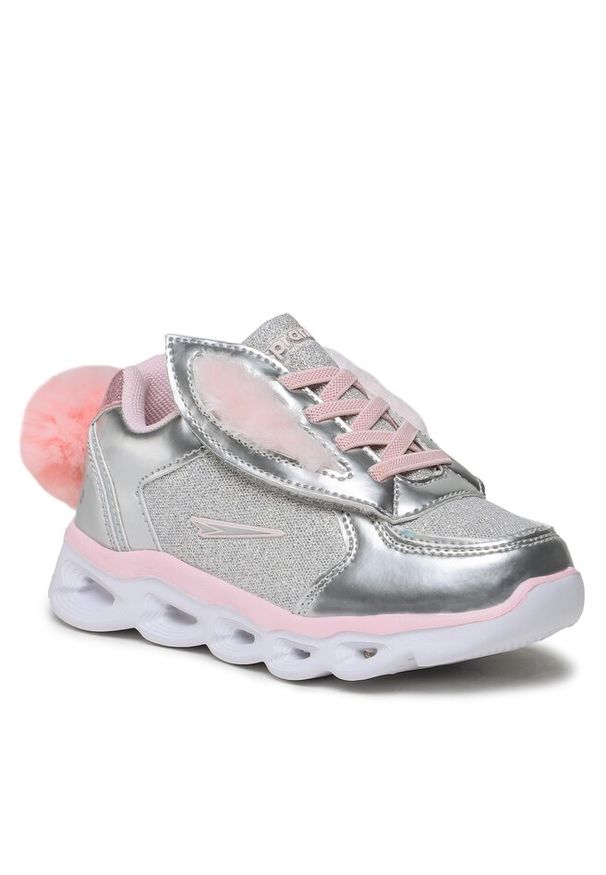Sneakersy Sprandi. Kolor: srebrny