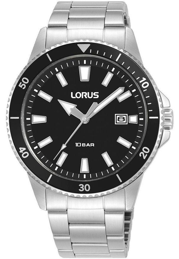 Zegarek Lorus Zegarek męski Lorus RH999RX9 srebrny. Kolor: srebrny