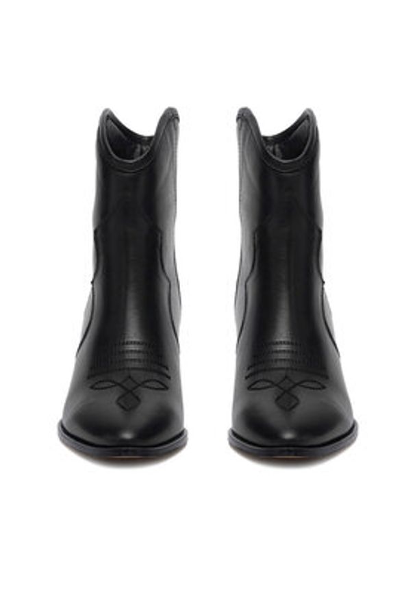 Badura Kowbojki EO-APRIL-25FW217 Czarny. Kolor: czarny. Materiał: skóra, zamsz