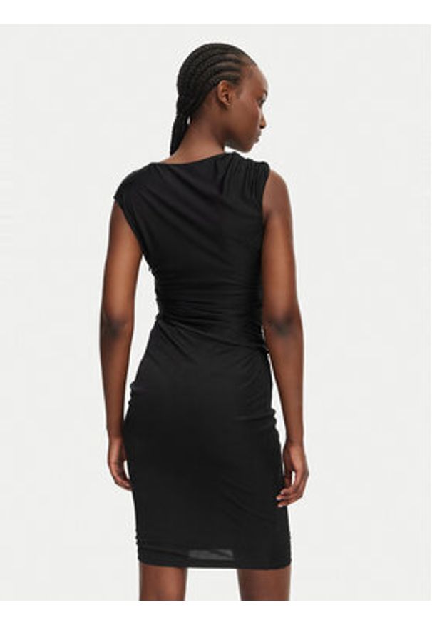 Marciano Guess Sukienka koktajlowa G6GK24 K3066 Czarny Slim Fit. Kolor: czarny. Materiał: wiskoza. Styl: wizytowy