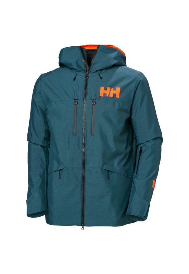 Kurtka narciarska Helly Hansen Garibaldi 2.0. Kolor: zielony. Materiał: puch. Sezon: zima. Sport: narciarstwo