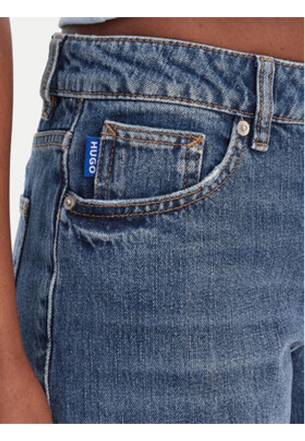 Hugo - HUGO Jeansy Gamala 50553025 Niebieski Baggy Fit. Kolor: niebieski