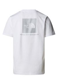 The North Face T-Shirt NSE Box NF0A8C4V Biały Regular Fit. Kolor: biały. Materiał: bawełna