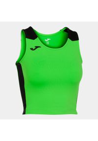 Tank top do biegania damski Joma Record II Crop top. Kolor: wielokolorowy, niebieski, czarny. Sport: bieganie #1