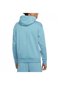 Bluza męska biegowa z kapturem Nike M Nkct Df Fleece Heritage Hoodie niebieska. Typ kołnierza: kaptur. Kolor: niebieski #2