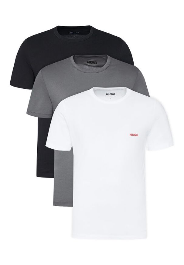 Hugo - HUGO Komplet 3 t-shirtów 50532811 Kolorowy Regular Fit. Materiał: bawełna. Wzór: kolorowy