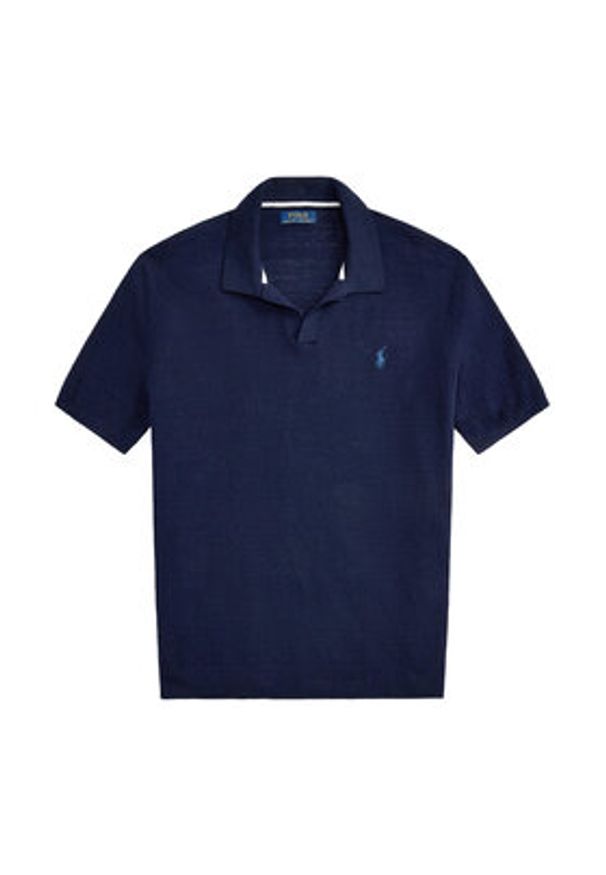 Polo Ralph Lauren Polo 710B13891004 Granatowy Regular Fit. Typ kołnierza: polo. Kolor: niebieski. Materiał: bawełna