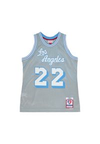 Mitchell & Ness - Koszulka NBA Los Angeles Lakers Elgin Baylor 75th NBA 1960. Kolor: szary, wielokolorowy, biały. Sport: koszykówka #1