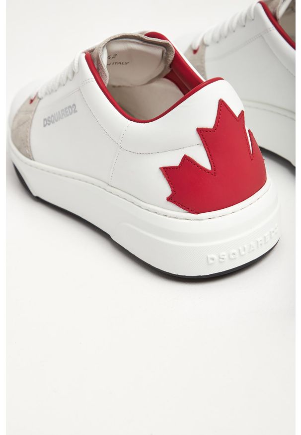 Sneakersy męskie skórzane DSQUARED2. Materiał: skóra