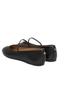 Lauren Ralph Lauren - LAUREN RALPH LAUREN Baleriny Jayna 802977874001 Czarny. Kolor: czarny. Materiał: skóra #6