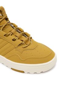 Adidas - adidas Sneakersy Hoops 4.0 Mid JQ5365 Żółty. Kolor: żółty. Materiał: skóra