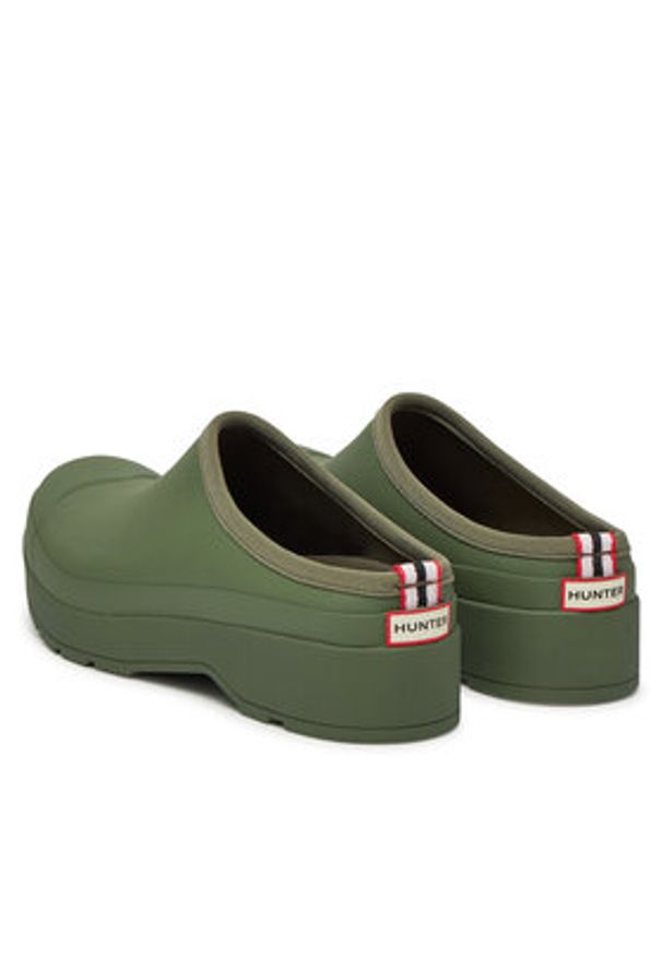 Hunter Klapki Play Clog MFF9052RMA Zielony. Kolor: zielony