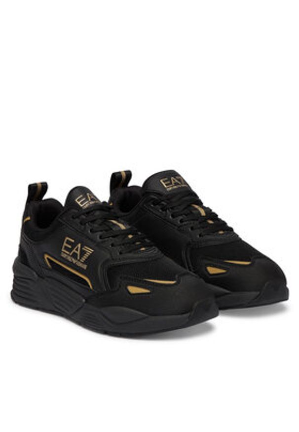 EA7 Emporio Armani Sneakersy 7X000308 AF18447 MZ177 Czarny. Kolor: czarny. Materiał: skóra